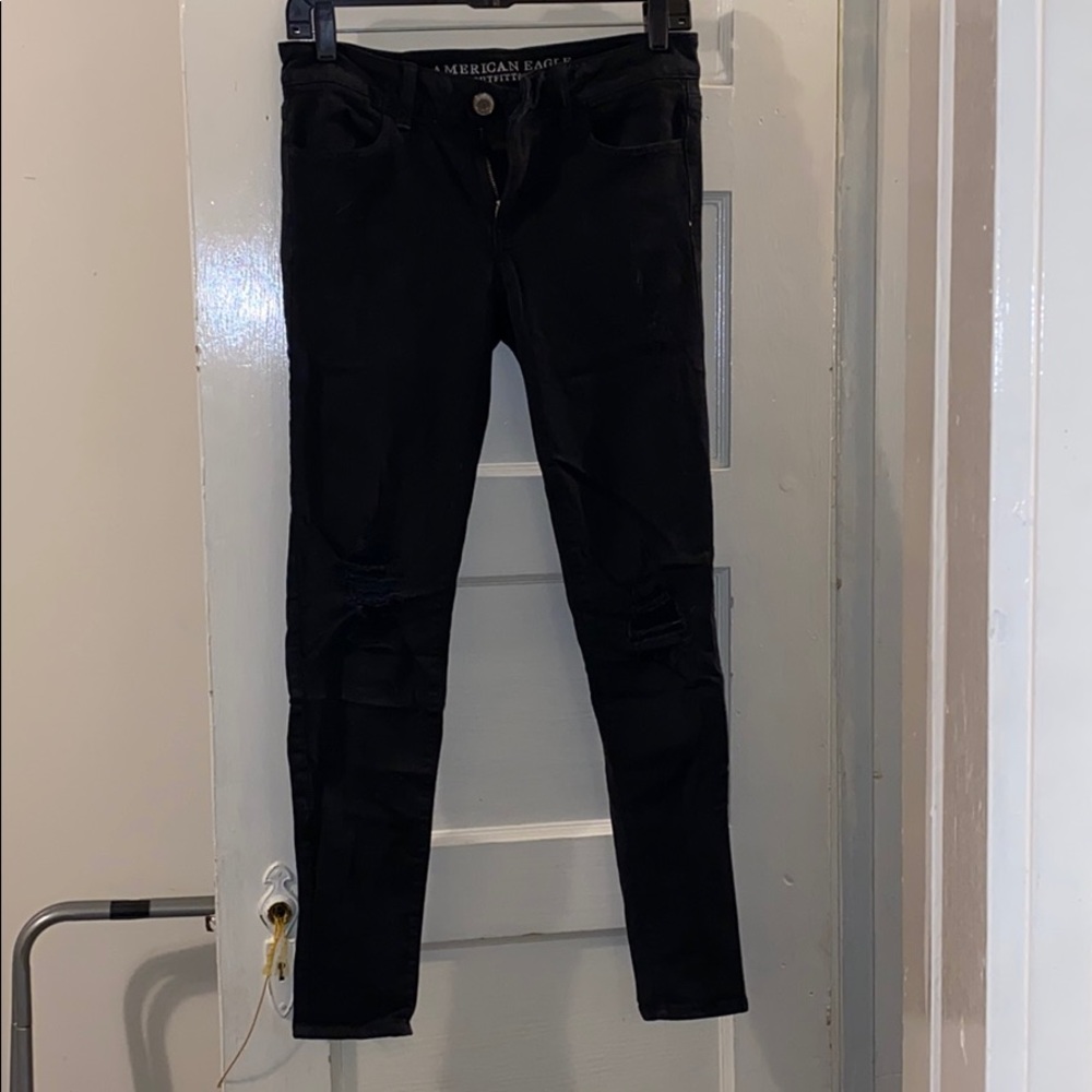 Regular Rise American Eagle Ripped Jeggings